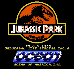 Jurassic Park (USA) - Title Screen