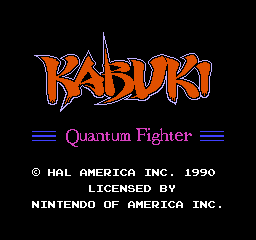Kabuki - Quantum Fighter (USA) - Title Screen