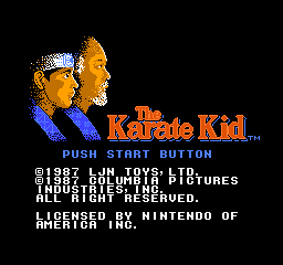 Karate Kid, The (USA) - Title Screen