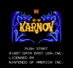 Karnov (USA) - Title Screen