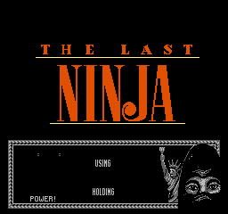 Last Ninja, The (USA) - Title Screen