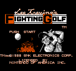 Lee Trevino's Fighting Golf (USA) - Title Screen