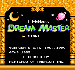 Little Nemo - The Dream Master (USA) - Title Screen