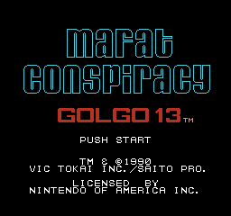 Mafat Conspiracy, The (USA) - Title Screen