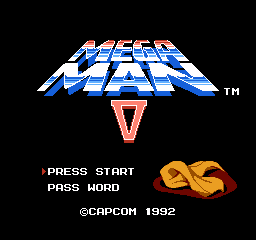 Mega Man 5 (World) (Mega Man Legacy Collection) - Title Screen