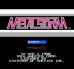 Metal Storm (World) (Retro-Bit) - Title Screen
