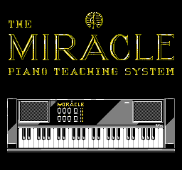 Miracle Piano Teaching System, The (USA) - Title Screen