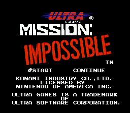 Mission - Impossible (USA) - Title Screen