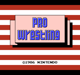 Pro Wrestling (USA) (Rev 1) - Title Screen