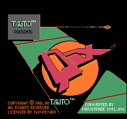 QIX (USA) - Title Screen