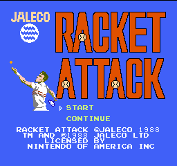 Racket Attack (USA) - Title Screen