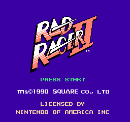 Rad Racer II (USA) - Title Screen