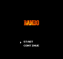 Rambo (USA) (Rev 1) - Title Screen