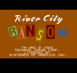 River City Ransom (USA) - Title Screen