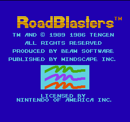 RoadBlasters (USA) - Title Screen