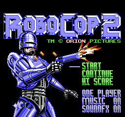 RoboCop 2 (USA) (Rev 1) - Title Screen