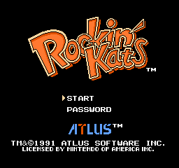 Rockin' Kats (USA) - Title Screen