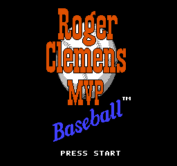 Roger Clemens' MVP Baseball (USA) (Rev 1) - Title Screen