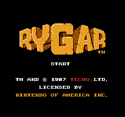 Rygar (USA) (Rev 1) - Title Screen