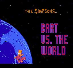 Simpsons, The - Bart vs. the World (USA) - Title Screen