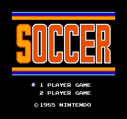 Soccer (Japan, USA) (En) - Title Screen