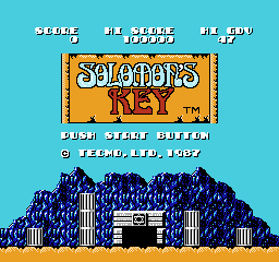Solomon's Key (USA) - Title Screen
