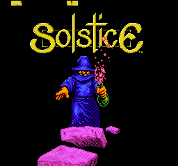 Solstice - The Quest for the Staff of Demnos (USA) - Title Screen