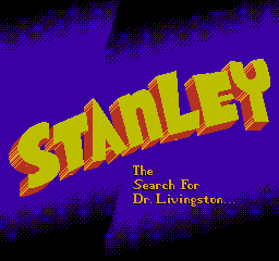 Stanley - The Search for Dr. Livingston (USA) - Title Screen