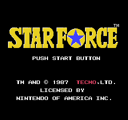 Star Force (USA) - Title Screen