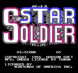 Star Soldier (USA) - Title Screen