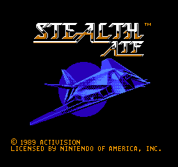 Stealth ATF (USA) - Title Screen