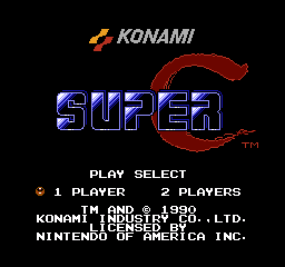 Super C (World) (Konami Collector's Series) - Title Screen