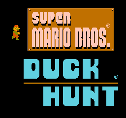 Super Mario Bros. + Duck Hunt (USA) - Title Screen