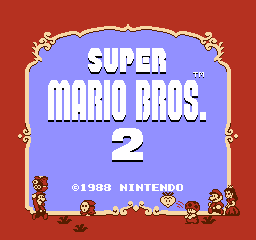 Super Mario Bros. 2 (USA) (Rev 1) - Title Screen