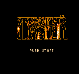 Sword Master (USA) - Title Screen