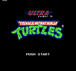 Teenage Mutant Ninja Turtles (USA) (The Cowabunga Collection) - Title Screen