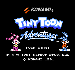Tiny Toon Adventures (USA) - Title Screen