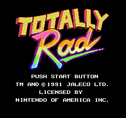Totally Rad (USA) - Title Screen