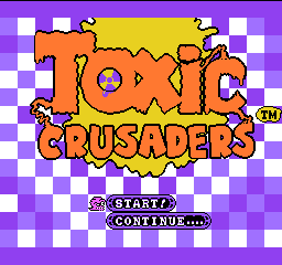 Toxic Crusaders (USA) - Title Screen