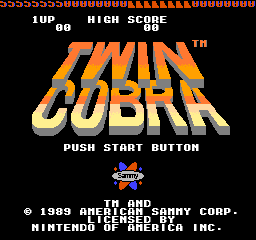 Twin Cobra (USA) - Title Screen