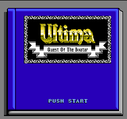Ultima - Quest of the Avatar (USA) - Title Screen