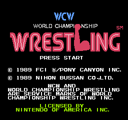 WCW World Championship Wrestling (USA) - Title Screen