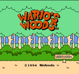 Wario's Woods (USA) - Title Screen