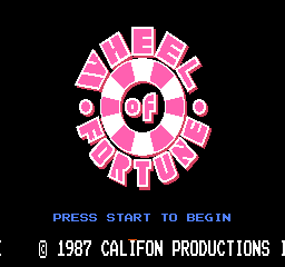 Wheel of Fortune (USA) (Rev 1) - Title Screen