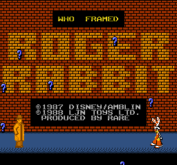 Who Framed Roger Rabbit (USA) - Title Screen