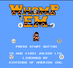 Whomp 'Em (USA) - Title Screen