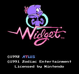 Widget (USA) - Title Screen