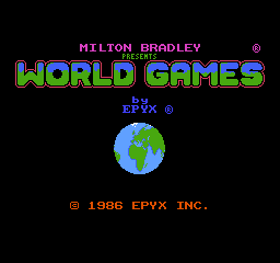 World Games (USA) - Title Screen