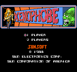 Xenophobe (USA) - Title Screen