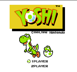 Yoshi (USA) - Title Screen